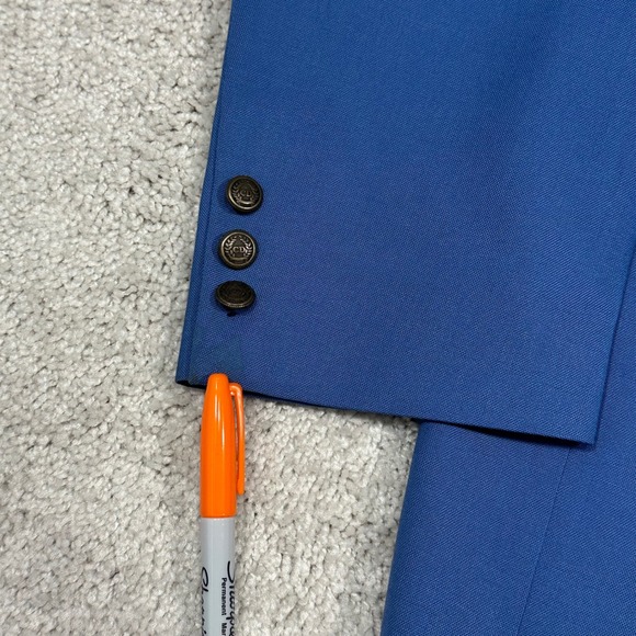 VTG Christian Dior Le Connaisseur Blue Blazer 46L Made in USA Business - Picture 9 of 14